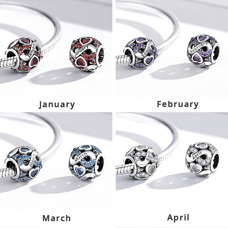 Infinite Love March Birthstone Bead Charm - Charmadise
