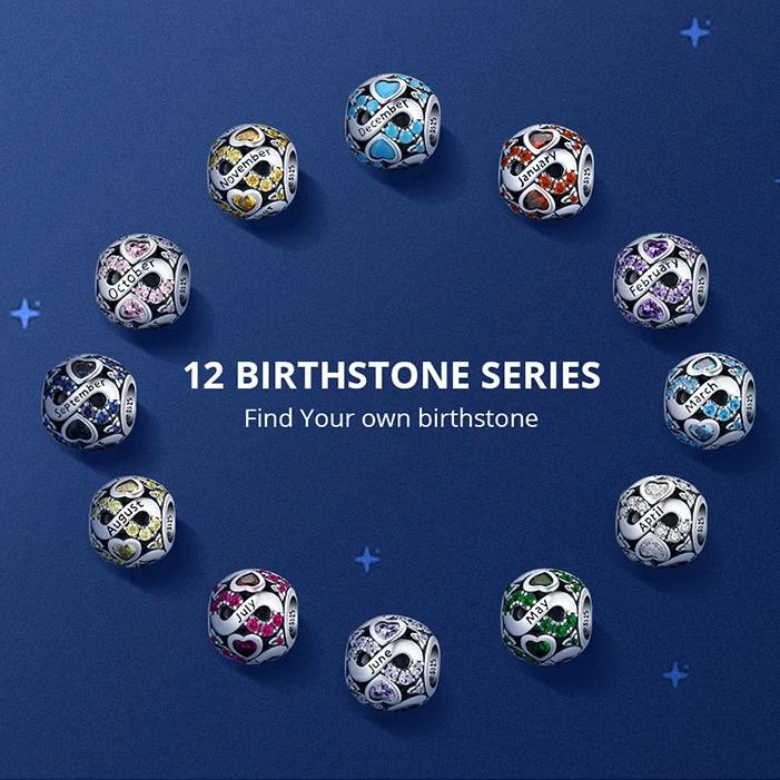 Infinite Love April Birthstone Bead Charm - Charmadise