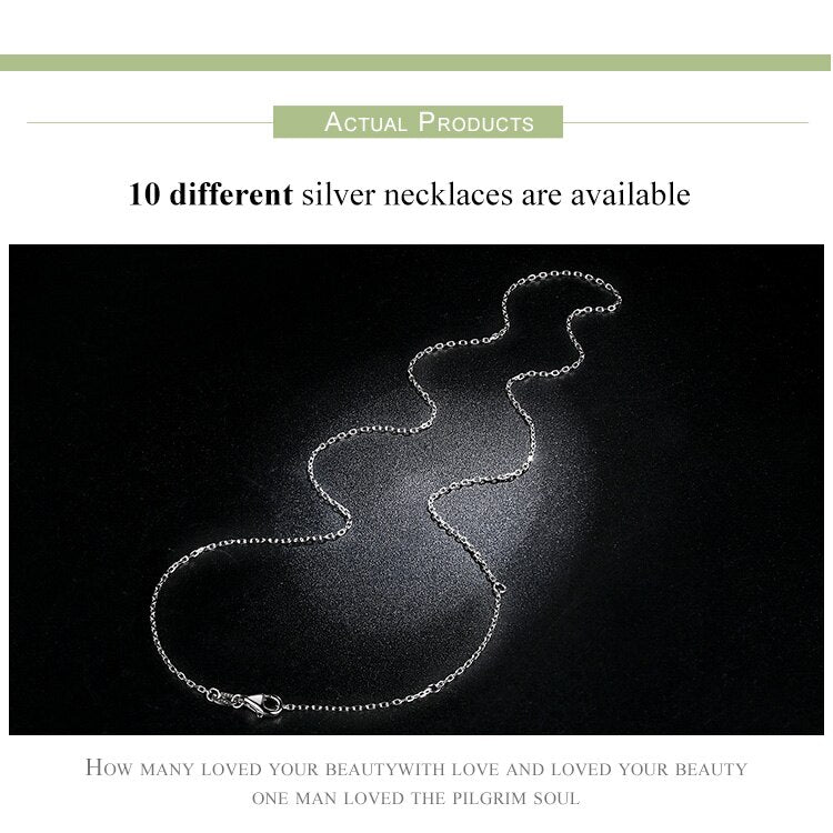 Classic Basic Chain 100% 925 Sterling Silver Lobster Clasp - Charmadise