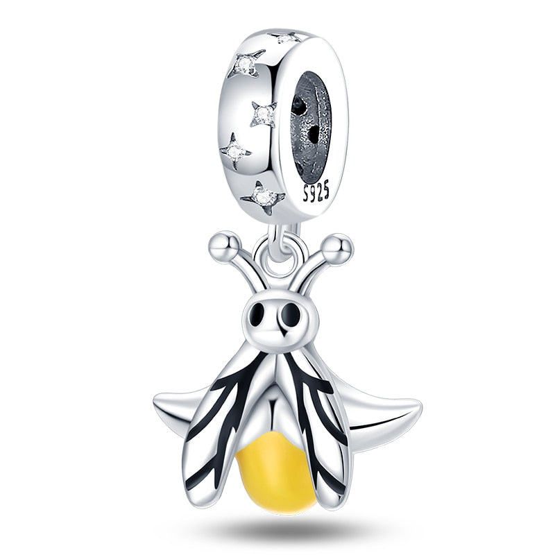 Yellow Fly Luminous Charm Beads (Glows in the dark) - Charmadise