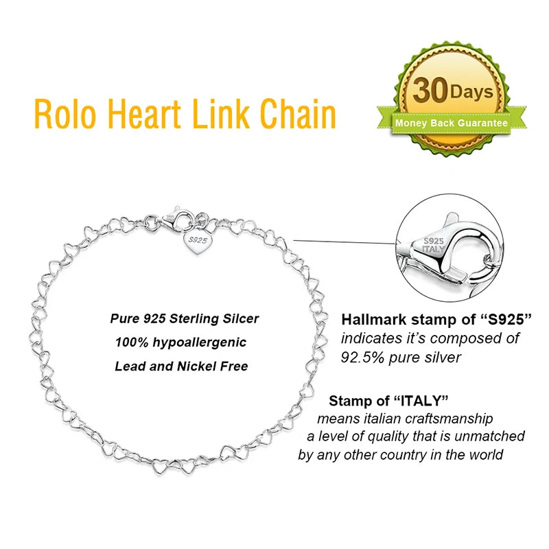 Heart Chain Anklets