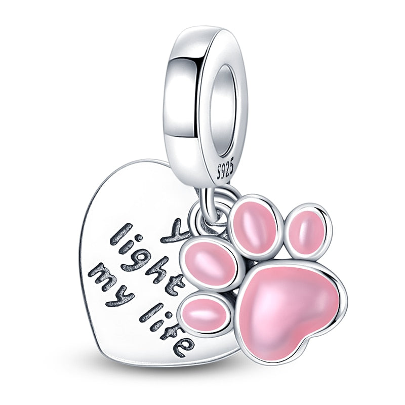 Paws Luminous Charm Beads (Glows in the dark) - Charmadise