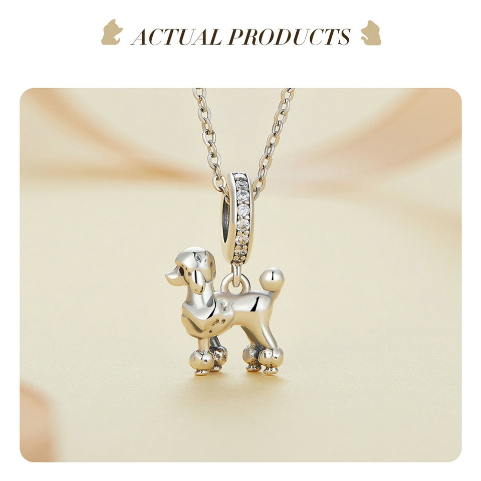 Poodle Hanging Bead Pet Dog Charm