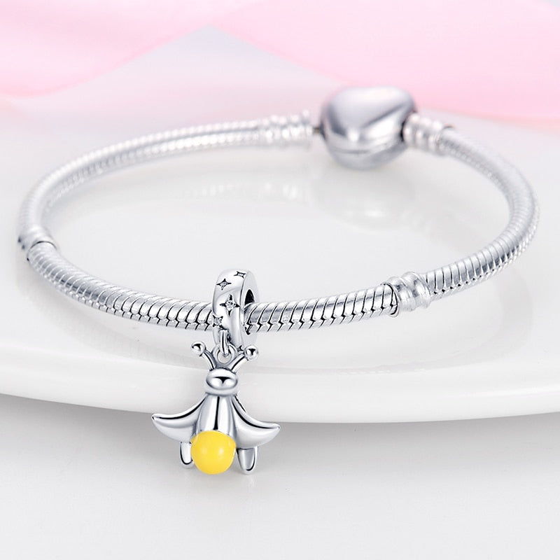 Yellow Fly Luminous Charm Beads (Glows in the dark) - Charmadise