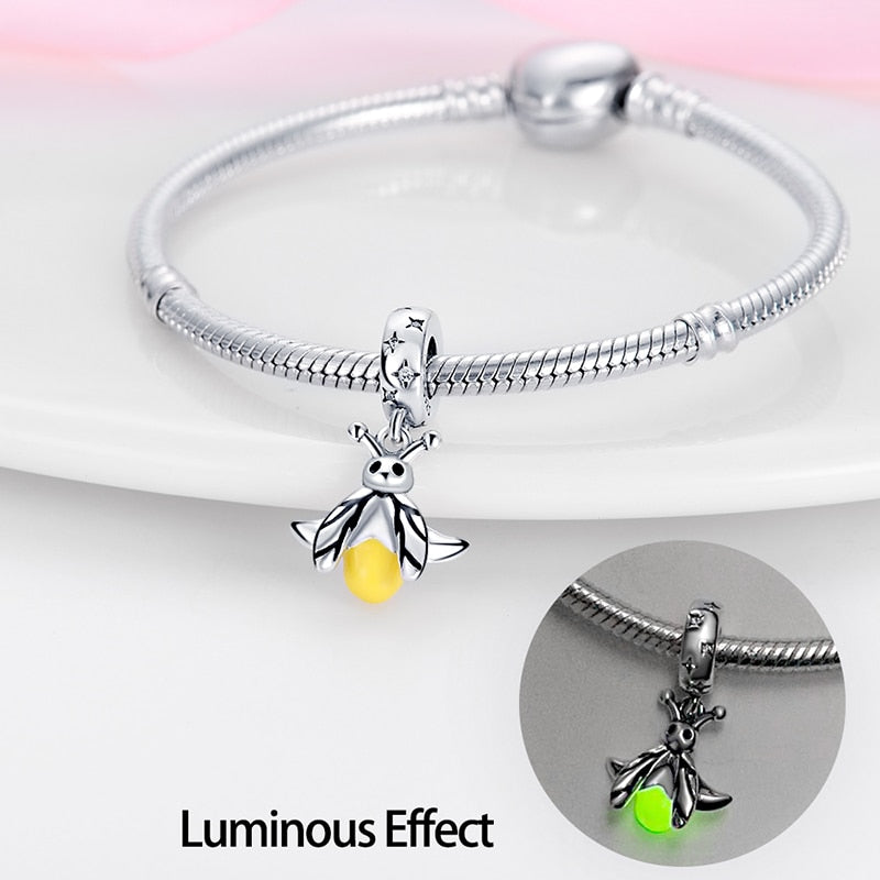 Yellow Fly Luminous Charm Beads (Glows in the dark) - Charmadise