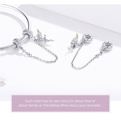 Elf Fairy Design Safety Chain Charm with Silicone Fit