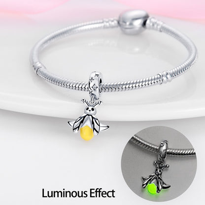Yellow Fly Luminous Charm Beads (Glows in the dark) - Charmadise