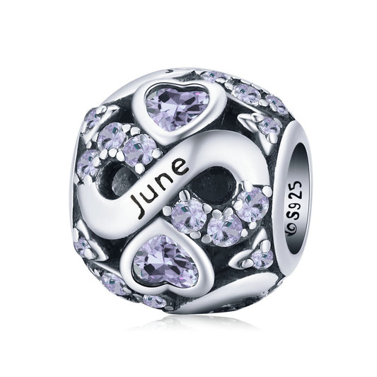 Infinite Love June Birthstone Bead Charm - Charmadise