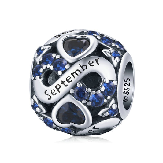 Infinite Love September Birthstone Bead Charm - Charmadise